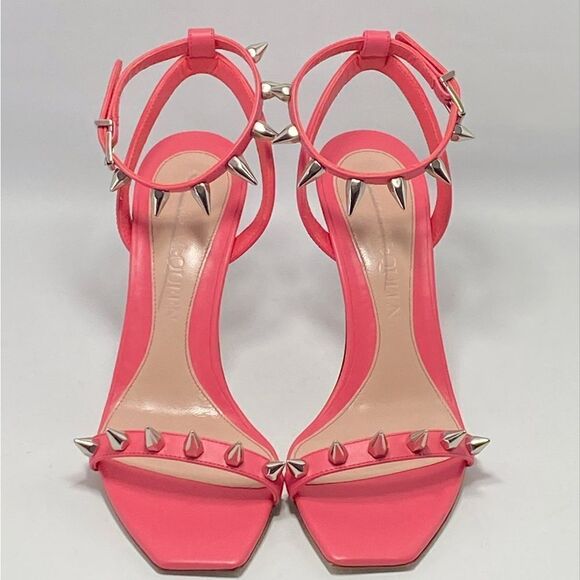 Alexander McQueen Punk Stud Leather Ankle-Strap Sandals size 37.5 - Picture 2 of 13